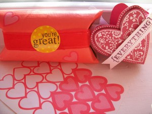 Valentine's Day Recycled Gift Box
